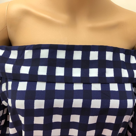 Banana Republic New XS Navy blue white dress  #3 - Picture 3 of 8